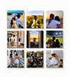 Set of 9 personalised hard photo magnets – custom photo keepsake
